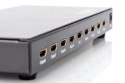 Rozdzielacz/Splitter HDMI 8-portowy, 1080p 60Hz FHD 3D, HDCP 1.2, audio