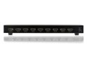 Rozdzielacz/Splitter HDMI 8-portowy, 1080p 60Hz FHD 3D, HDCP 1.2, audio