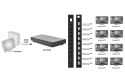 Rozdzielacz/Splitter HDMI 8-portowy, 1080p 60Hz FHD 3D, HDCP 1.2, audio