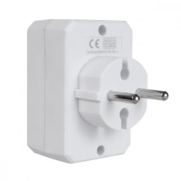 Gniazdko prądowe x3 plaskie MCE212