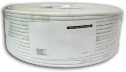 Kabel instalacyjny skrętka U/UTP Cat5e 4x2 linka CCA 100m szary