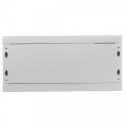 Szafa wisząca jednosekcyjna 19 4U 279/600/450mm, drzwi szklane, szara (RAL 7035)