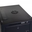 Szafa wisząca jednosekcyjna 19 cali 4U 279/600/450mm, drzwi szklane, (RAL 9004) Czarna