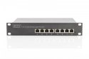 Switch niezarządzalny Gigabit 10 cali Rack 8-portów, 8x10/100/1000Mbps PoE+ af/at 96W