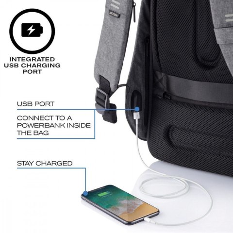 Plecak antykradzieżowy BOBBY HERO XL GREY Plecak antykradzieżowy BOBBY HERO XL GREY