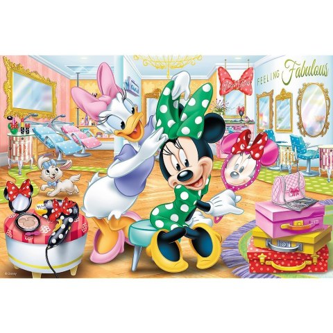 Puzzle 100 elementów Minnie w salonie kosmetycznym Puzzle 100 elementów Minnie w salonie kosmetycznym