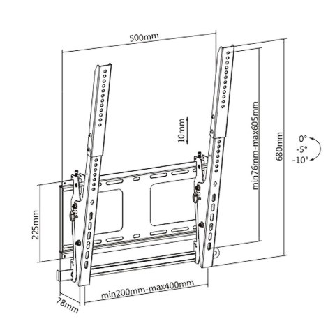 Uchwyt do TV Monitora 40-55 50kg MC-856 Uchwyt do TV Monitora 40-55 50kg MC-856