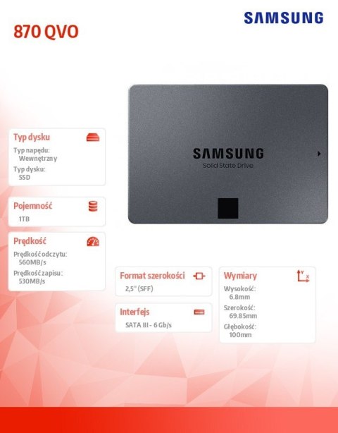 Dysk SSD 870QVO MZ-77Q1T0BW 1TB Dysk SSD 870QVO MZ-77Q1T0BW 1TB