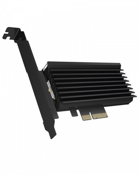 Karta PCIe z gniazdem M.2 M-Key dla jednego dysku SSD M.2 NVMe, podświetlenie ARGB IB-PCI224M2-RGB