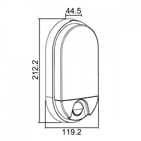 Lampa Led z czujnikiem ruchu 15W MCE340 W Lampa Led z czujnikiem ruchu 15W MCE340 W