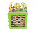 Drewniana kostka edukacyjna duża Zwierzęta Zoo