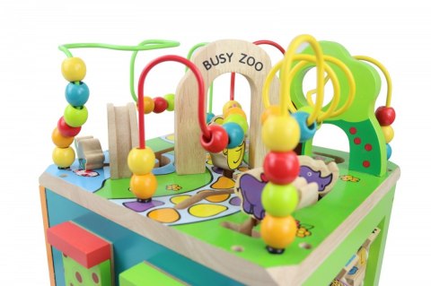 Drewniana kostka edukacyjna duża Zwierzęta Zoo Drewniana kostka edukacyjna duża Zwierzęta Zoo
