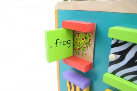 Drewniana kostka edukacyjna duża Zwierzęta Zoo Drewniana kostka edukacyjna duża Zwierzęta Zoo