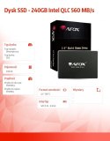 Dysk SSD - 240GB Intel QLC 520 MB/s