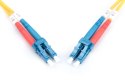 Patchcord FO Singlemode 09/125 OS2 LC-LC duplex 3m Żółty