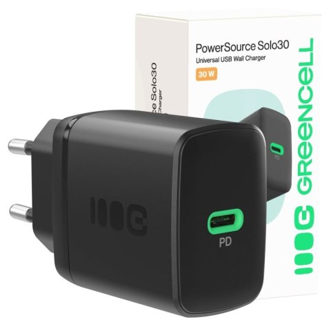 Ładowarka sieciowa USB 30W 1x USB-C CZARNA Ładowarka sieciowa USB 30W 1x USB-C CZARNA