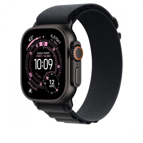 Opaska Alpine w kolorze czarnym do koperty 49 mm - rozmiar M - elementy z tytanu w kolorze czarnym Opaska Alpine w kolorze czarnym do koperty 49 mm - rozmiar M - elementy z tytanu w kolorze czarnym