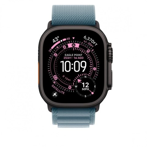 Opaska Alpine w kolorze jasnoniebieskim do koperty 49 mm - rozmiar S - elementy z tytanu w kolorze czarnym Opaska Alpine w kolorze jasnoniebieskim do koperty 49 mm - rozmiar S - elementy z tytanu w kolorze czarnym