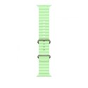 Pasek Ocean w kolorze neonowej zieleni do koperty 49 mm - elementy z tytanu w kolorze naturalnym