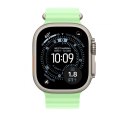 Pasek Ocean w kolorze neonowej zieleni do koperty 49 mm - elementy z tytanu w kolorze naturalnym