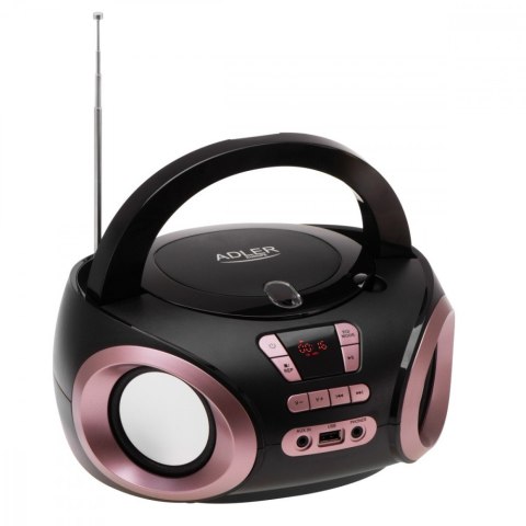 Radio Boombox CD MP3 AD1181 czarno-miedziany Radio Boombox CD MP3 AD1181 czarno-miedziany