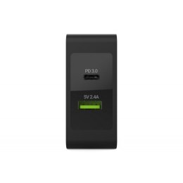 Ładowarka sieciowa USB-C 45W PD + USB QC 3.0 (z kablem USB-C)