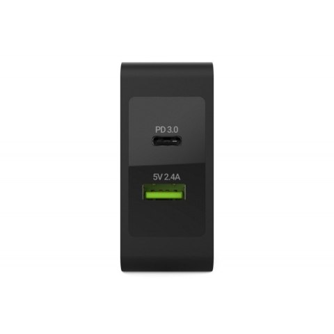 Ładowarka sieciowa USB-C 45W PD + USB QC 3.0 (z kablem USB-C) Ładowarka sieciowa USB-C 45W PD + USB QC 3.0 (z kablem USB-C)