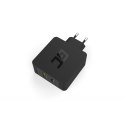 Ładowarka sieciowa USB-C 45W PD + USB QC 3.0 (z kablem USB-C)