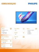 Monitor 65BDL3650Q 65 cali Public Display