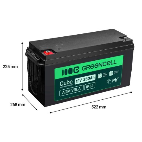 Akumulator AGM VRLA 12V 250Ah IP54 Akumulator AGM VRLA 12V 250Ah IP54