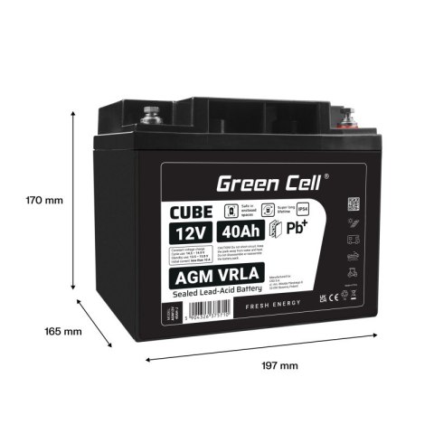 Akumulator AGM VRLA 12V 40Ah IP54 Akumulator AGM VRLA 12V 40Ah IP54