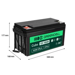 Akumulator AGM VRLA 12V 65Ah IP54