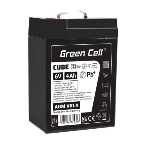 Akumulator AGM VRLA 6V 4Ah IP54