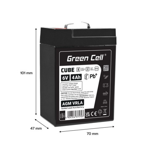 Akumulator AGM VRLA 6V 4Ah IP54 Akumulator AGM VRLA 6V 4Ah IP54