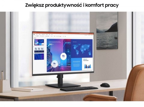 Monitor 27 cali S40GD IPS 1920x1080 FHD 16:9 2xHDMI 1xDP 2xUSB-A 2.0 1xUSB-B 5ms 100Hz HAS+PIV głośniki płaski 3YOn-Site (LS27D4 Monitor 27 cali S40GD IPS 1920x1080 FHD 16:9 2xHDMI 1xDP 2xUSB-A 2.0 1xUSB-B 5ms 100Hz HAS+PIV głośniki płaski 3YOn-Site (LS27D4