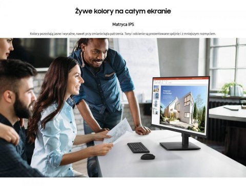 Monitor 27 cali S40GD IPS 1920x1080 FHD 16:9 2xHDMI 1xDP 2xUSB-A 2.0 1xUSB-B 5ms 100Hz HAS+PIV głośniki płaski 3YOn-Site (LS27D4 Monitor 27 cali S40GD IPS 1920x1080 FHD 16:9 2xHDMI 1xDP 2xUSB-A 2.0 1xUSB-B 5ms 100Hz HAS+PIV głośniki płaski 3YOn-Site (LS27D4