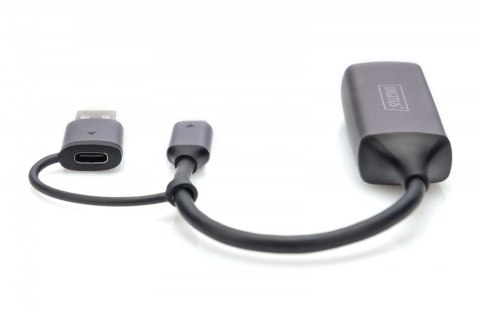 Karta sieciowa przewodowa USB 3.1 Typ C + USB A do 1x RJ45 2.5 Gigabit Ethernet 10/100/1000/2500Mbps Karta sieciowa przewodowa USB 3.1 Typ C + USB A do 1x RJ45 2.5 Gigabit Ethernet 10/100/1000/2500Mbps