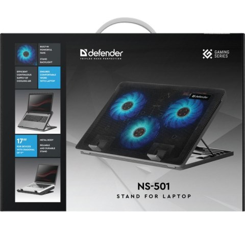 Podstawka chłodząca pod laptopa NS-501 metalowa 15.6"-17" Podstawka chłodząca pod laptopa NS-501 metalowa 15.6"-17"