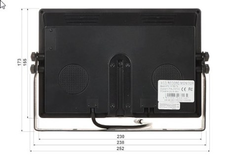 MONITOR SAMOCHODOWY ATE-TFT09-T4 9 " AUTONE