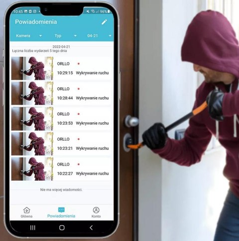 Kamera IP ORLLO Z10 WiFi POE z panelem fotowoltaicznym SM6030 PRO