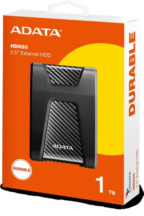 Adata DashDrive Durable HD650 1TB 2.5'' USB3.0 Czarny