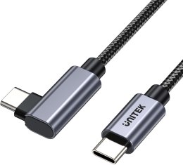 Unitek Kabel USB-C kątowy 90° PD100W 3m
