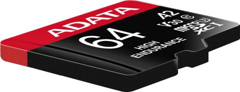 Adata Karta microSD High Endurance 64GB UHS1 U3 V30 A2 100/80MB/s + Adapter