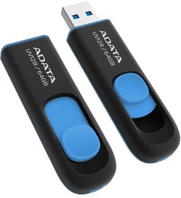 Adata Pendrive UV128 64GB USB 3.2 Gen1 czarno - niebieski