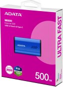 Adata Dysk zewnętrzny SSD SE880 500GB USB3.2A/C Gen2x2 Niebieski
