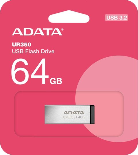 Adata Pendrive UR350 64GB USB3.2 Gen2 Metal czarny