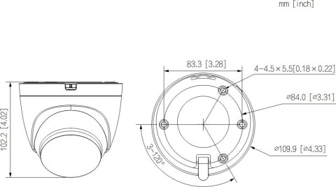 Kamera IP Dahua IPC-HDW1539DA-SW-PV-0360B