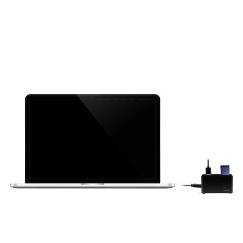 Stacja dokująca USB3.2 8-portów, mini Czarna Stacja dokująca USB3.2 8-portów, mini Czarna