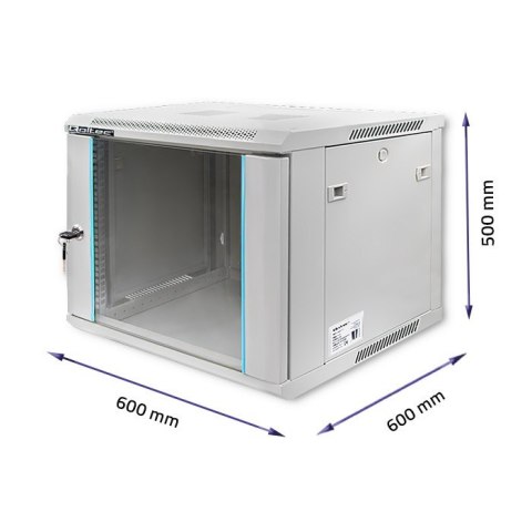 Szafa RACK 19 cali | 9U | 600 x 600 x 500 Szafa RACK 19 cali | 9U | 600 x 600 x 500