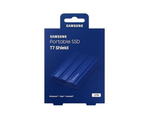 Dysk SSD T7 Shield 2TB USB 3.2, niebieski Dysk SSD T7 Shield 2TB USB 3.2, niebieski